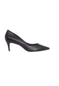 Tenate Black Leather Pumps – 6cm Medium Block Heel-0