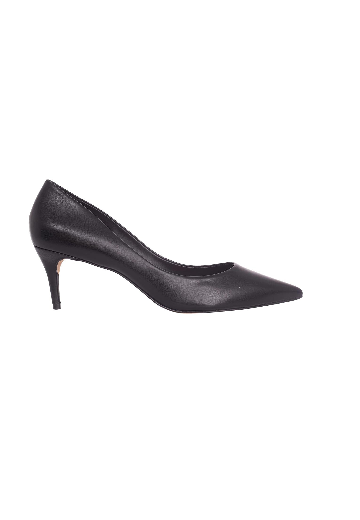 Tenate Black Leather Pumps – 6cm Medium Block Heel-0