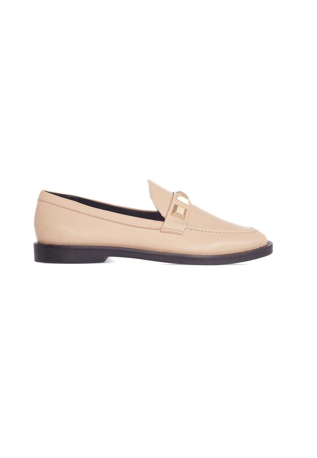 Caetê Calf Beige Leather Loafers-0