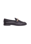 Caetê Black Beige Leather Loafers-0