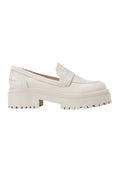 Carvalho Off-White Leather Loafers – Chunky 6cm Block Sole-0