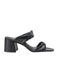 Xaxim Goat Black Leather Mules – 6.5cm Block Heel Slip-On-0
