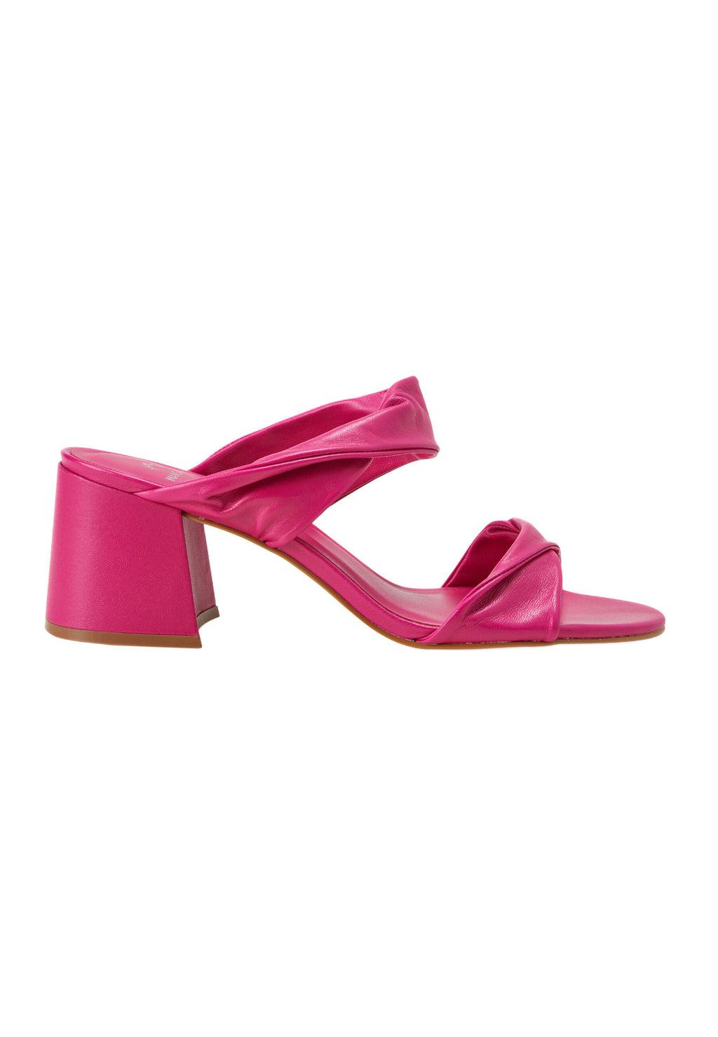 Xaxim Goat Pink Leather Mules – 6.5cm Block Heel Slip-On-0