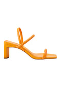 Palmito Goat Orange Leather Sandals – 6.5cm Block Heel Open Toe-0