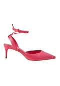 Jaborandi Pink Leather Slingback Heels – 6.5cm Pointed Toe-0