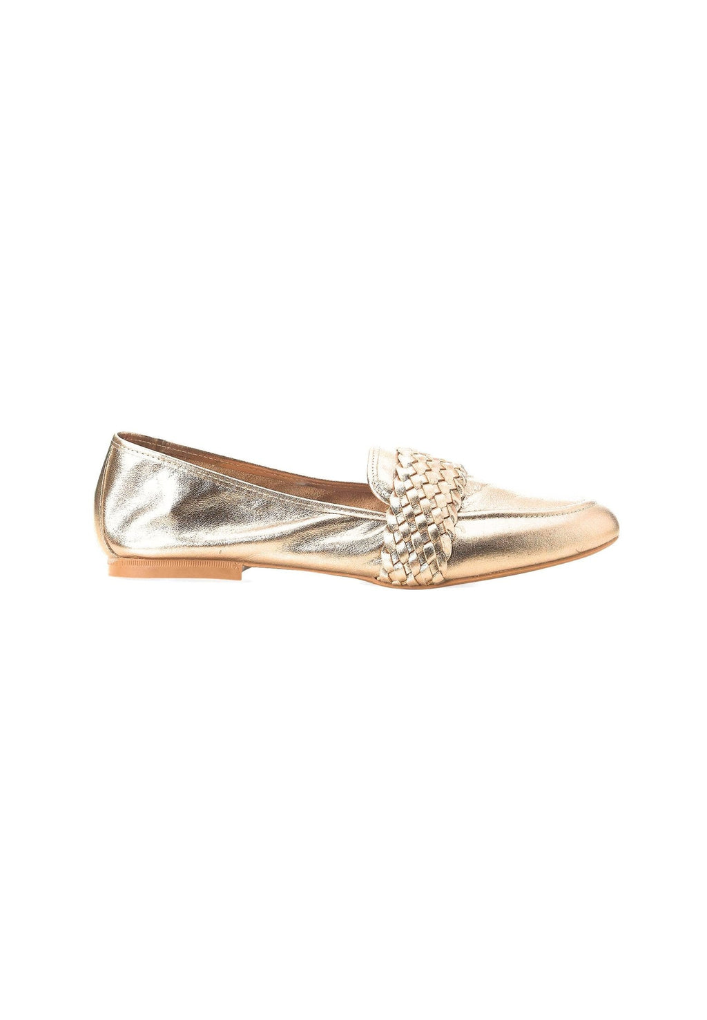 Baru Gold Leather Loafers – Flat Summer (Copy)-0