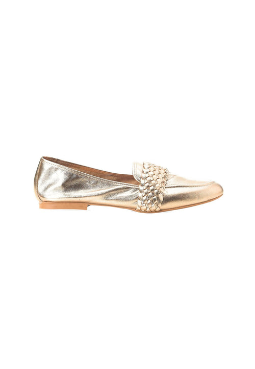 Baru Gold Leather Loafers – Flat Summer (Copy)-0
