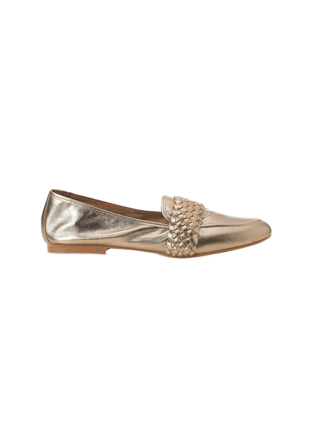 Baru Gold Leather Loafers – Flat Summer (Copy)-5