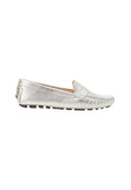 Angico Calf Silver Leather Penny Loafers – Flat-0