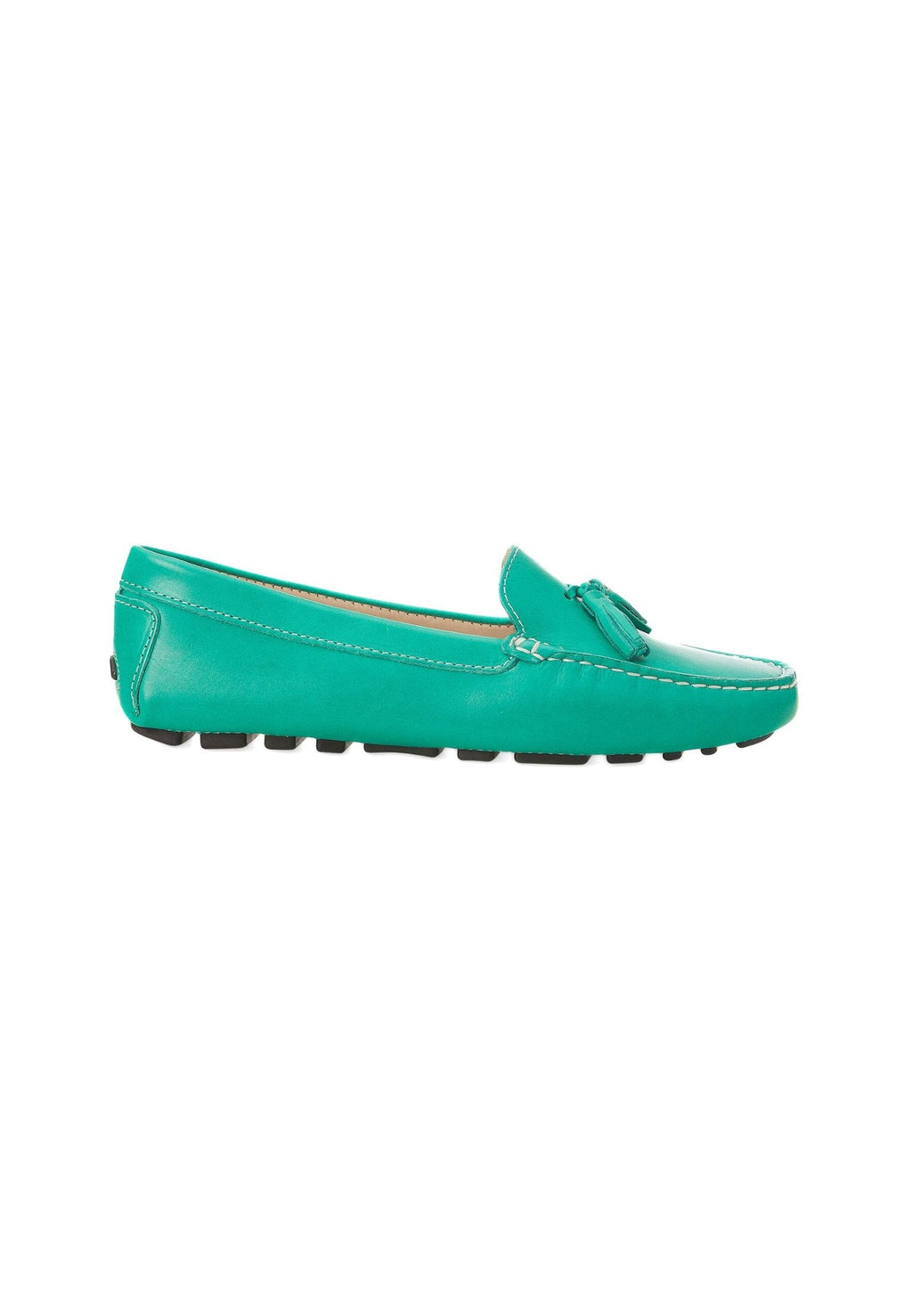 Caviúna Green Calf Leather Tassel Loafers – Flat-0