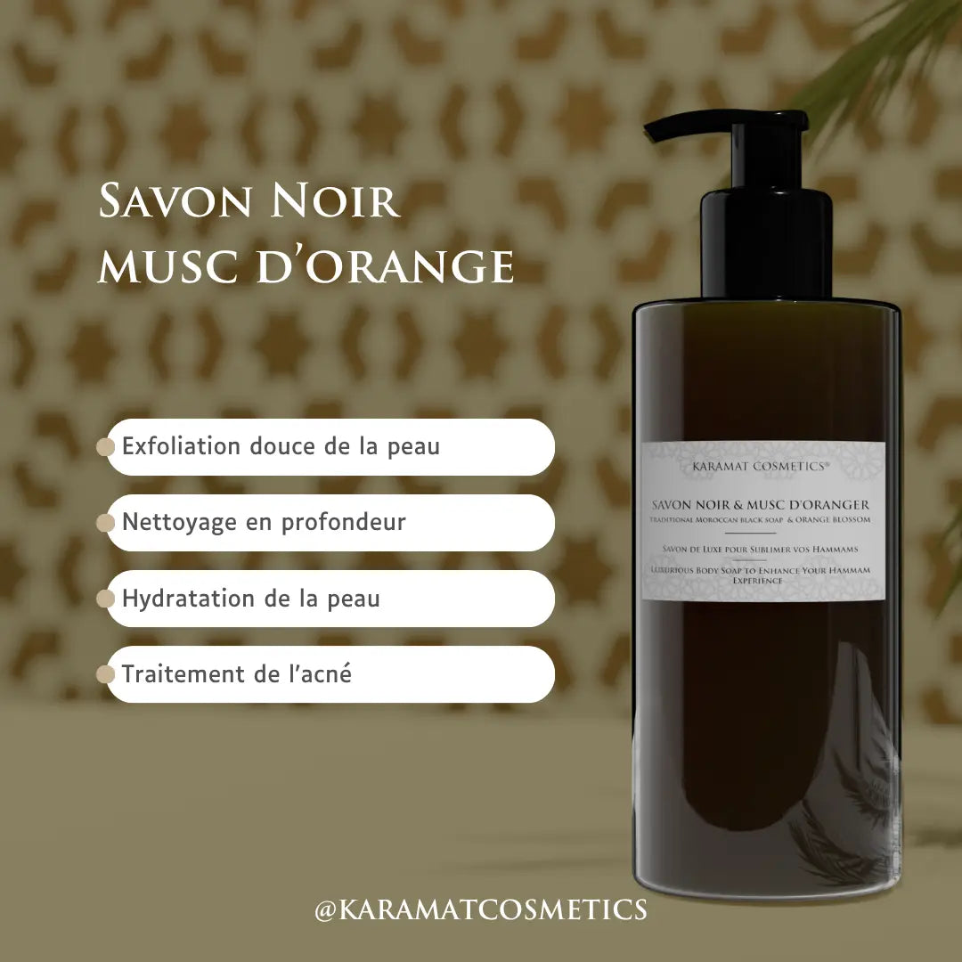 Savon Noir Au Fleur D’oranger 300ml-1