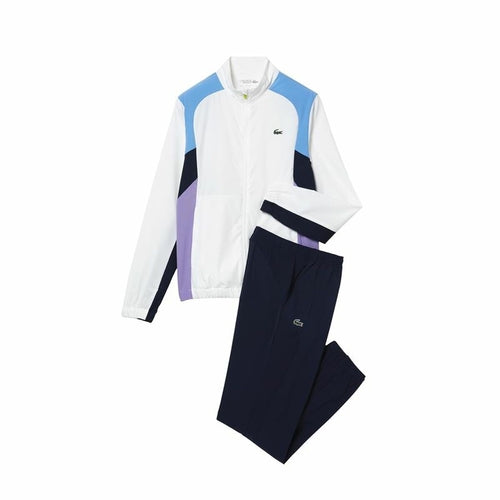 Lacoste Sport Tennis Colorblock Heren Trainingspak - Wit/Marineblauw