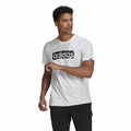 Adidas Brushstroke Logo Heren T-shirt - Wit