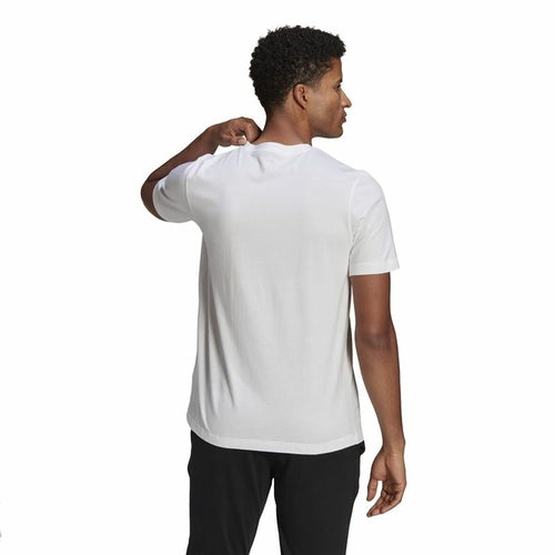 Adidas Brushstroke Logo Heren T-shirt - Wit