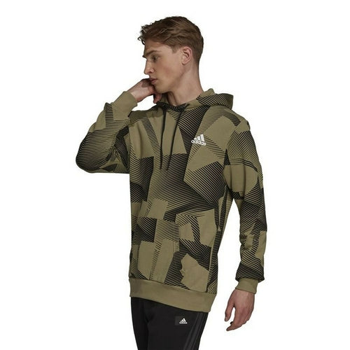 Adidas Graphic Hoodie Heren - Khaki