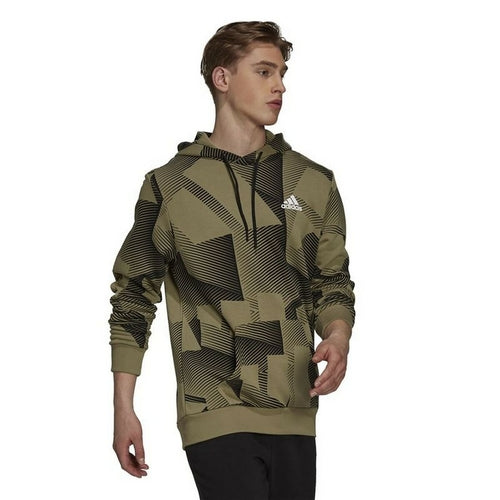Adidas Graphic Hoodie Heren - Khaki
