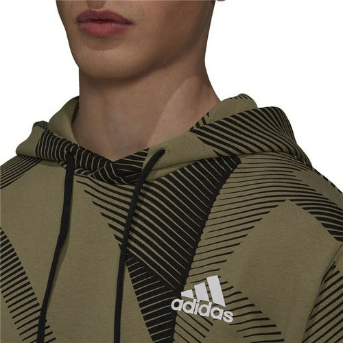 Adidas Graphic Hoodie Heren - Khaki