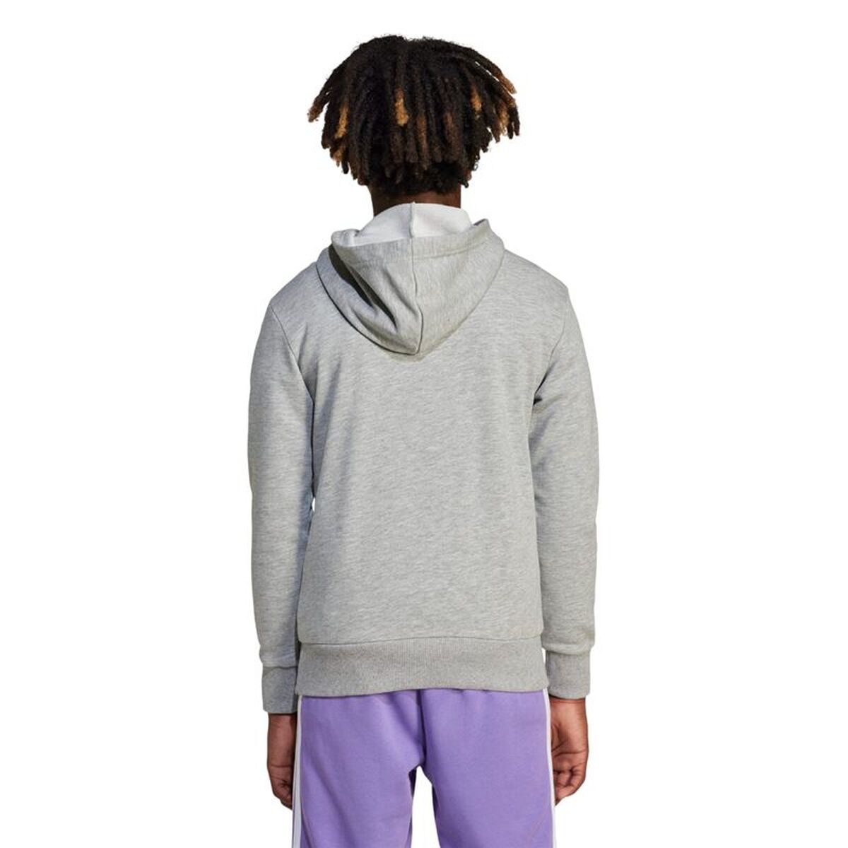 Adidas Big Logo Hoodie Meisjes - Lichtgrijs