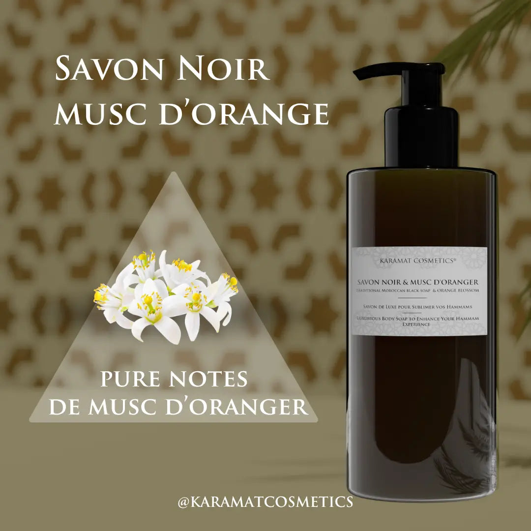 Savon Noir Au Fleur D’oranger 300ml-4
