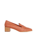 Louro Loafers in Caramel Calf Leather – 4cm Block Heel-0