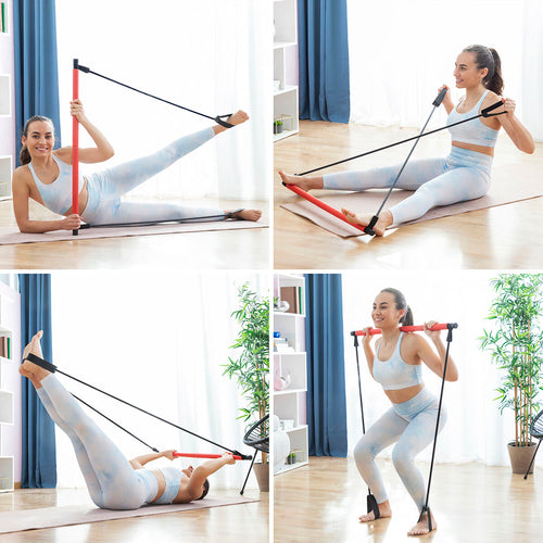 Fitness Trainingsbar met Weerstandsbanden - Resibar
