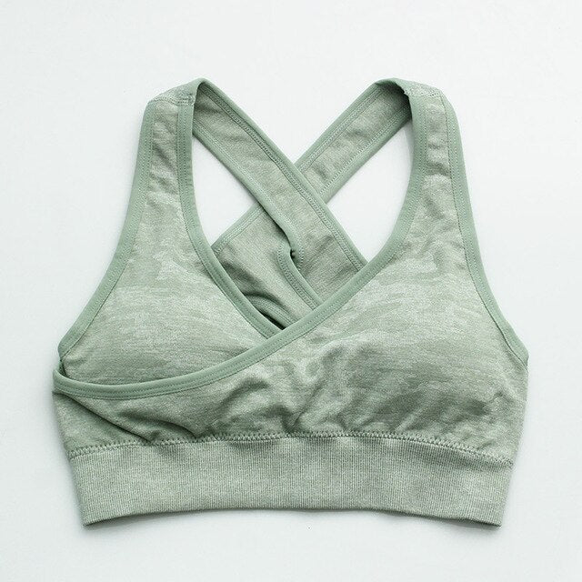 Camouflage Push Up Sports Bra Women Seamless Bras For Women Workout Fitness Bra Tops Sujetador Deportivo Mujer