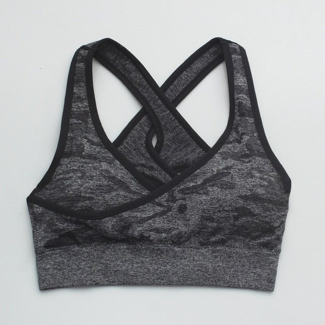 Camouflage Push Up Sports Bra Women Seamless Bras For Women Workout Fitness Bra Tops Sujetador Deportivo Mujer