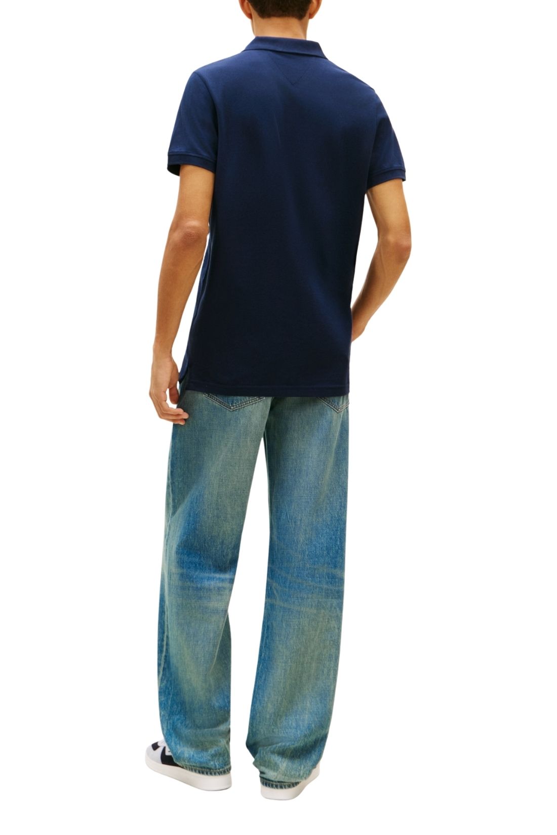 TOMMY JEANS - Men's slim piquet polo shirt  - Size XL-6