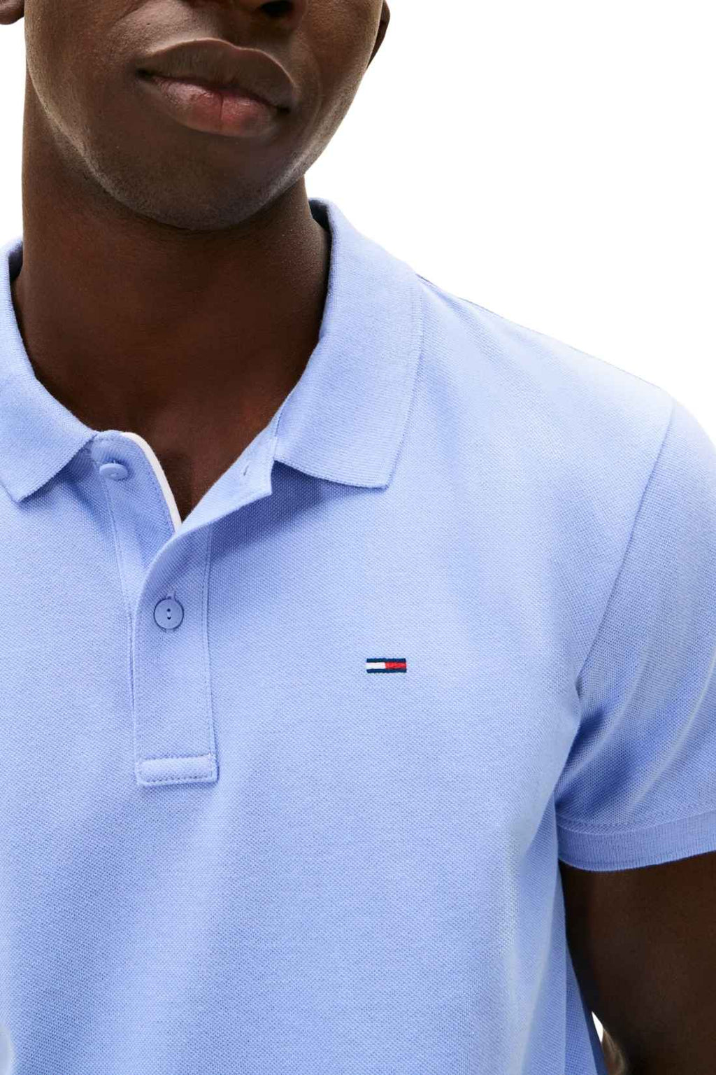 TOMMY JEANS - Men's slim piquet polo shirt  - Size XL-11