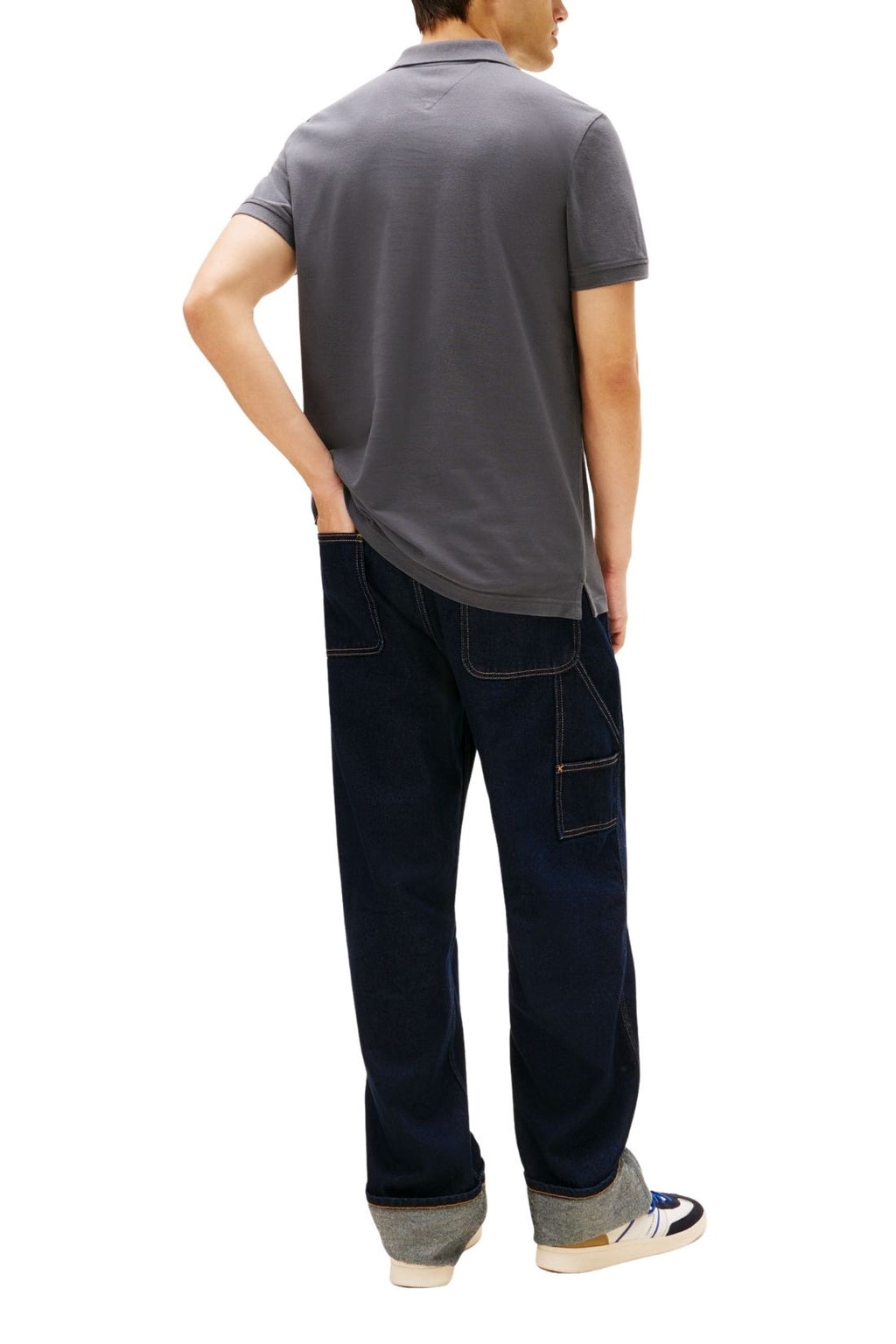 TOMMY JEANS - Men's slim piquet polo shirt  - Size XL-18