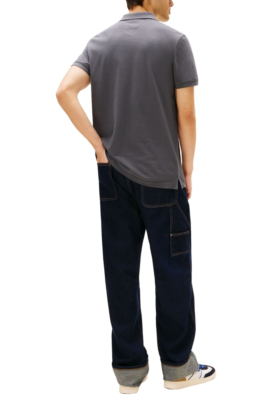 TOMMY JEANS - Men's slim piquet polo shirt  - Size XL-18