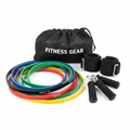Fitness resistance banden set in verschillende kleuren