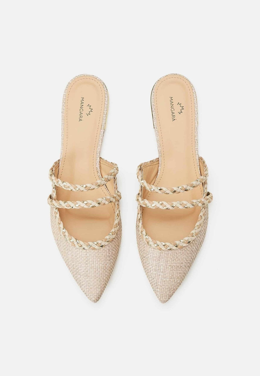 Amburana Textile Mules – Beige Sustainable Flat Slip-On-1