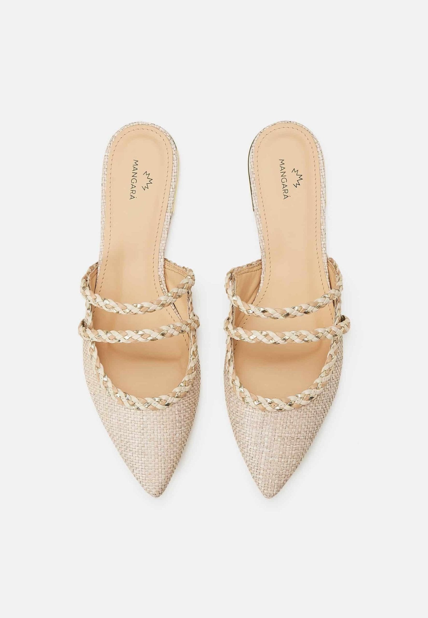 Amburana Textile Mules – Beige Sustainable Flat Slip-On-1