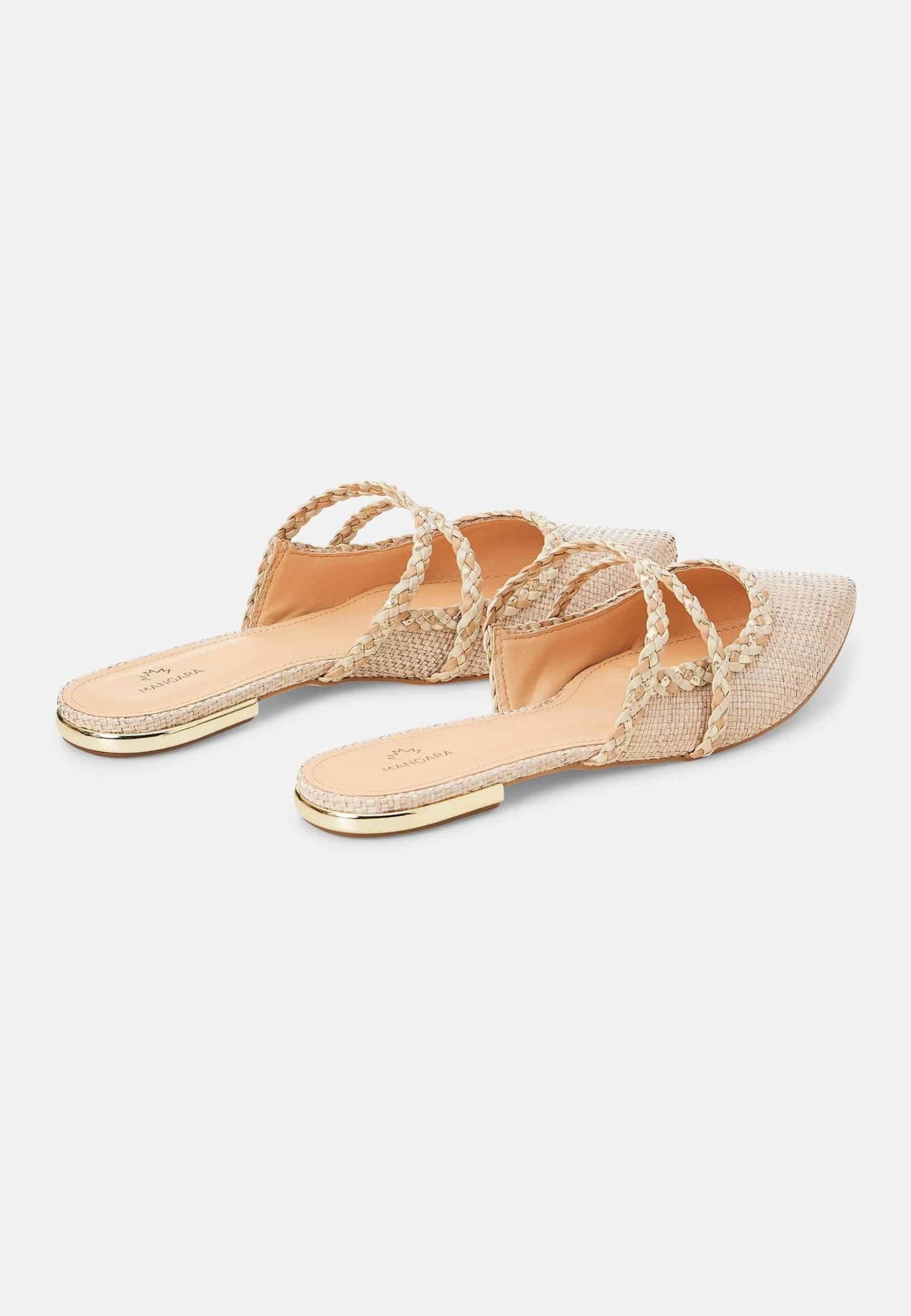 Amburana Textile Mules – Beige Sustainable Flat Slip-On-2
