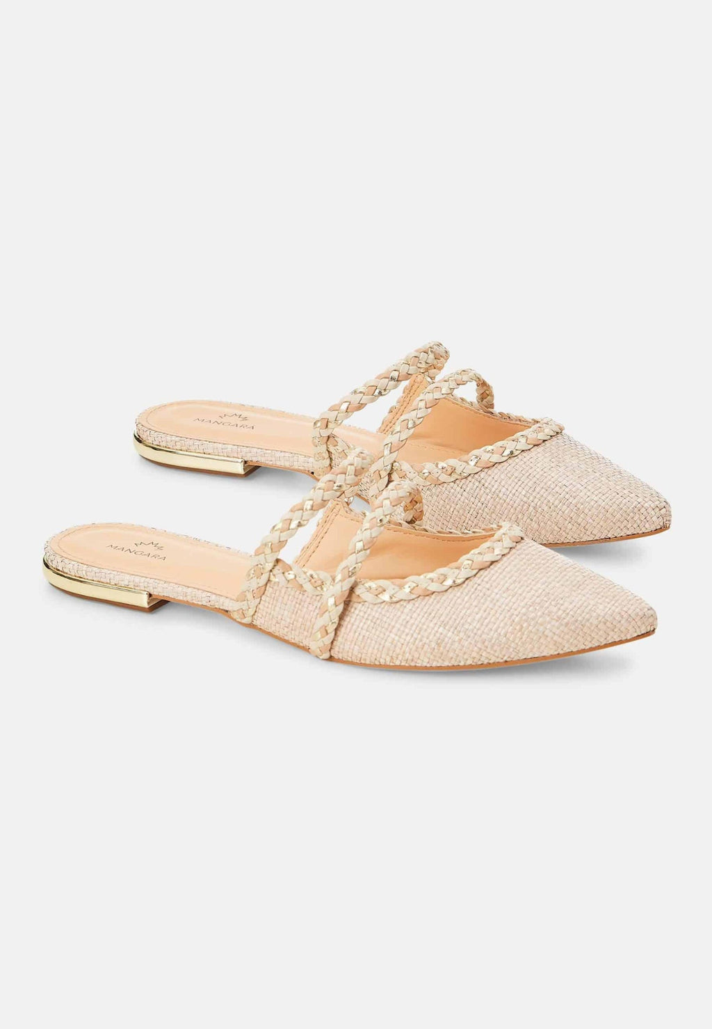 Amburana Textile Mules – Beige Sustainable Flat Slip-On-3