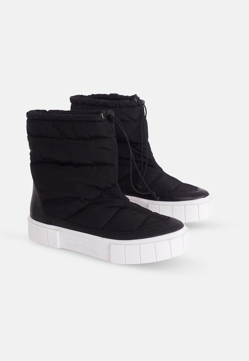 Andira Waterproof Winter Boots – 3.5cm Nylon Black-1