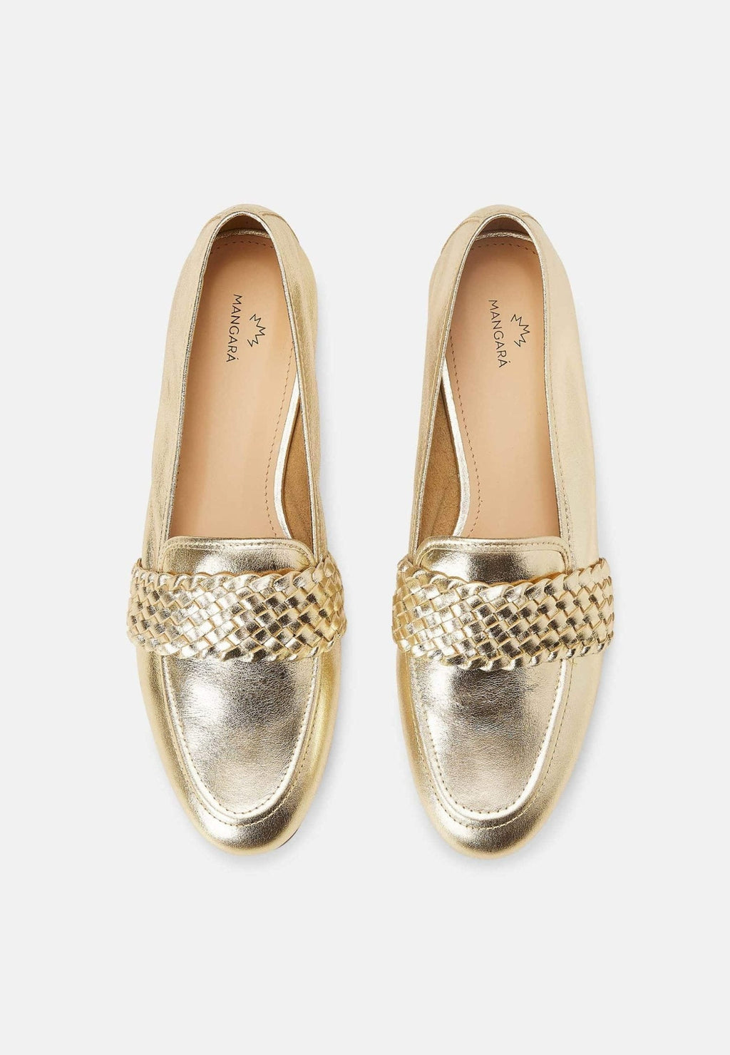 Baru Gold Leather Loafers – Flat Summer (Copy)-1