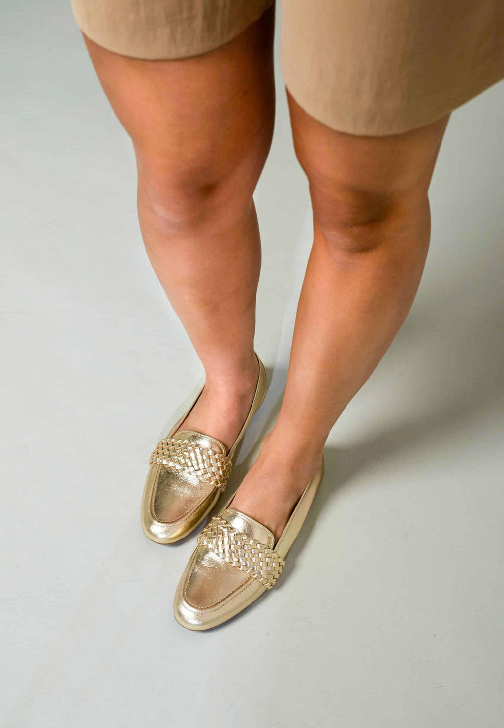 Baru Gold Leather Loafers – Flat Summer (Copy)-4