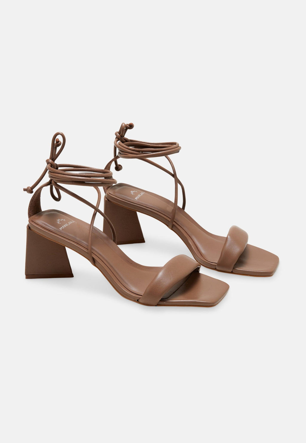 Caúna Calf Chocolat Leather Strappy Sandals – 6.5cm Block Heel-2