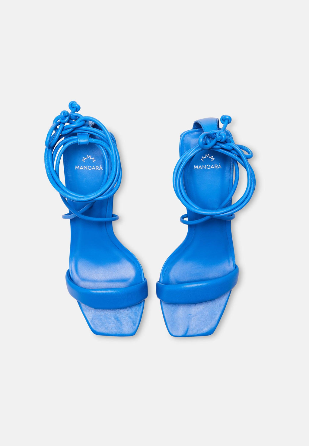 Caúna Calf Blue Leather Strappy Sandals – 6.5cm Block Heel-1