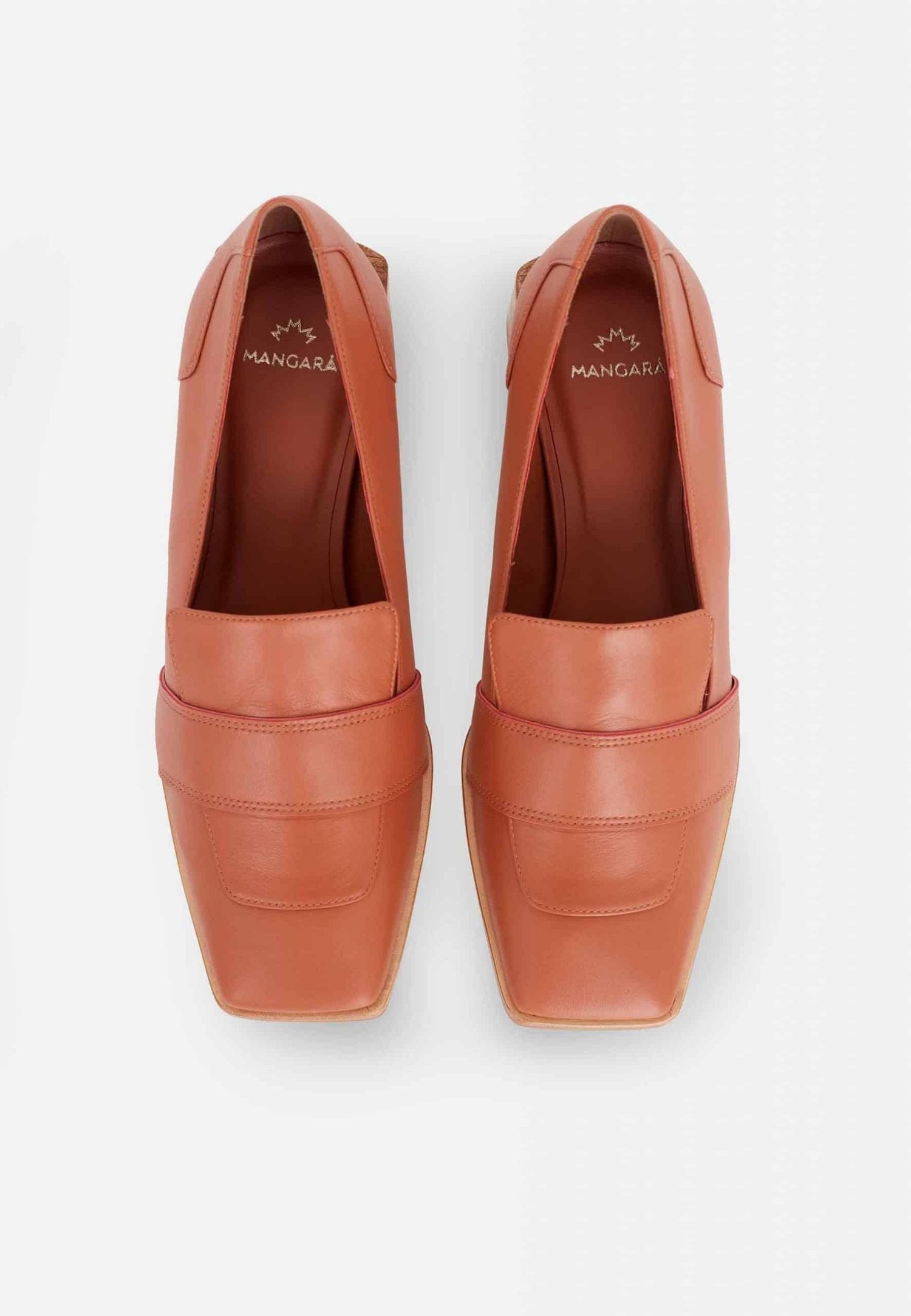 Louro Loafers in Caramel Calf Leather – 4cm Block Heel-2