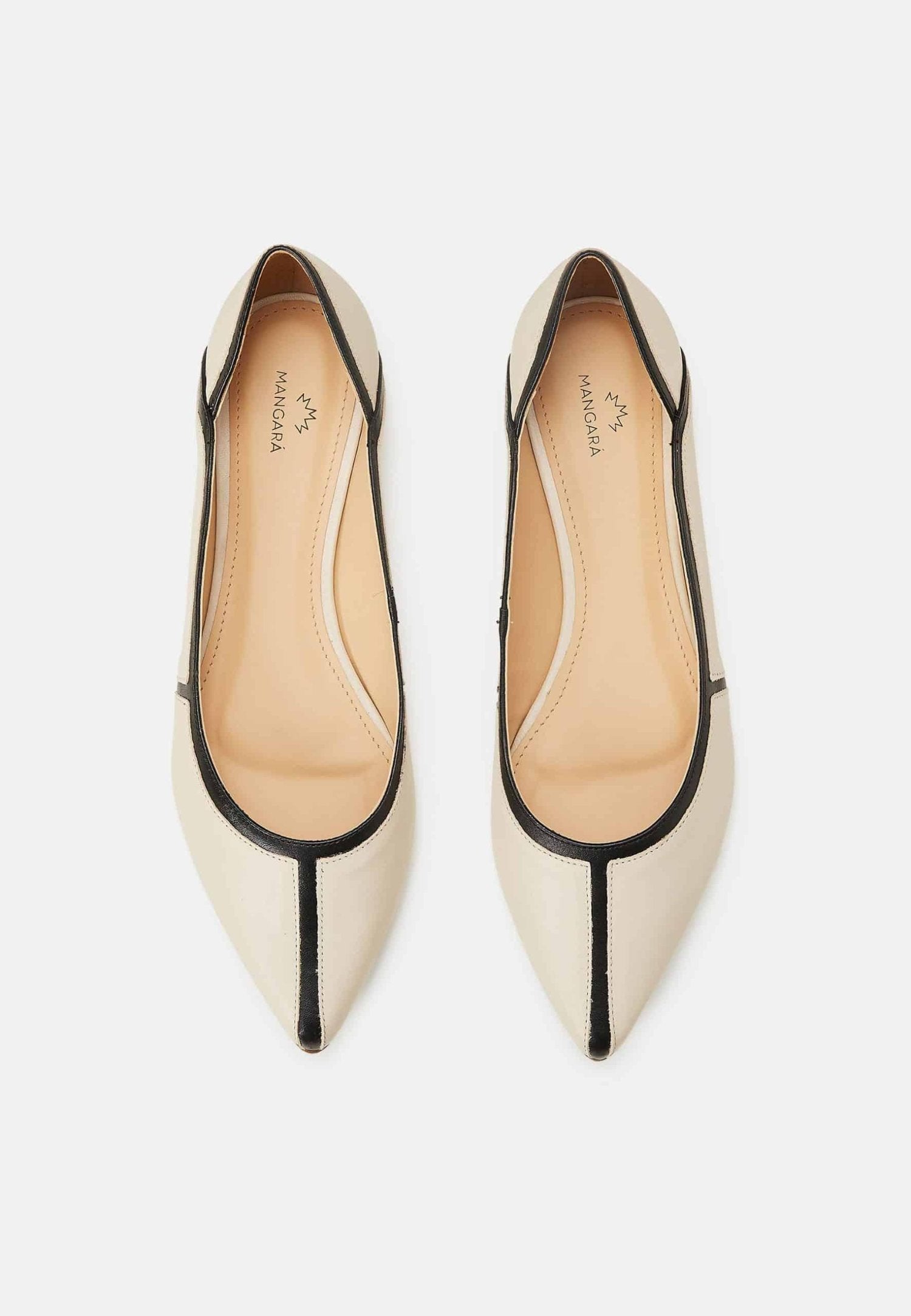 Pitanga Beige Leather Ballerinas (Copy)-1