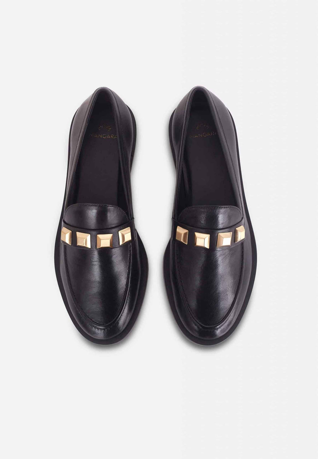 Caetê Black Beige Leather Loafers-2