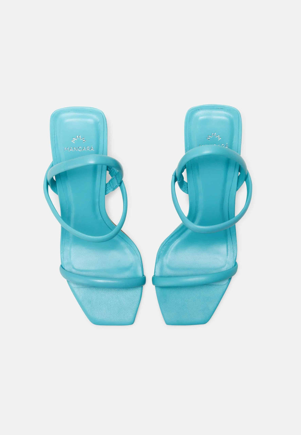 Palmito Goat Turquoise Leather Sandals – 6.5cm Block Heel Open Toe (Copy)-2