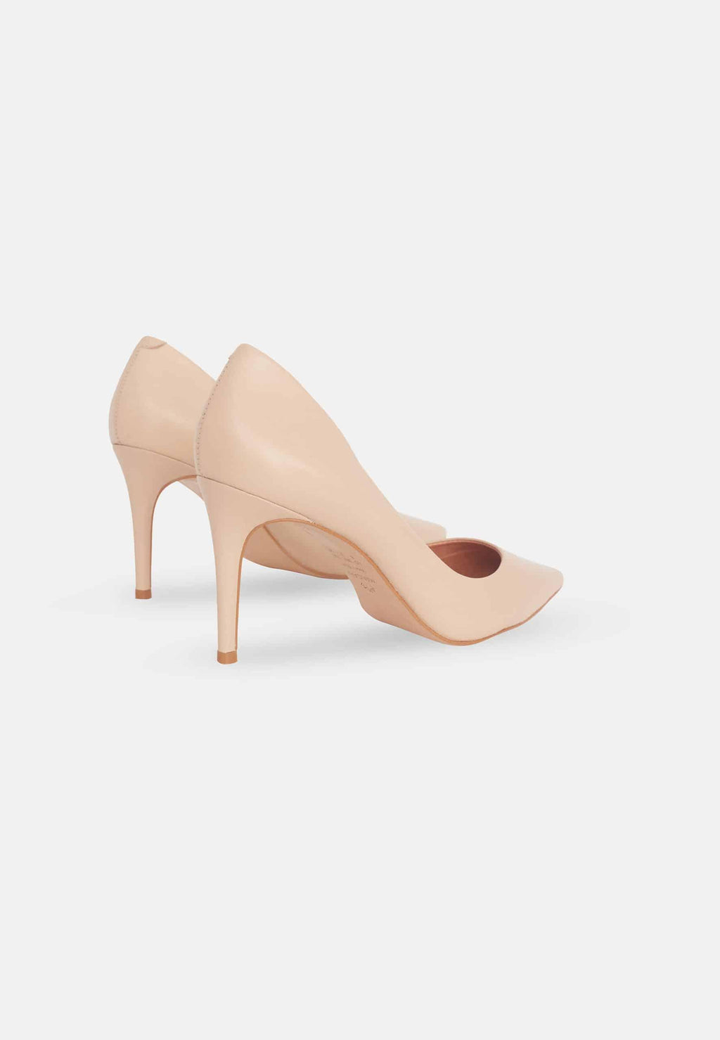 Beri Leather Stiletto Pumps – 8.7cm Beige-1