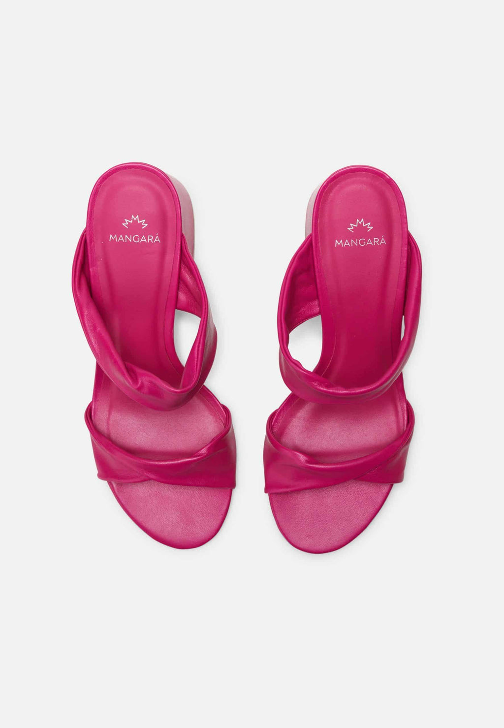 Xaxim Goat Pink Leather Mules – 6.5cm Block Heel Slip-On-2
