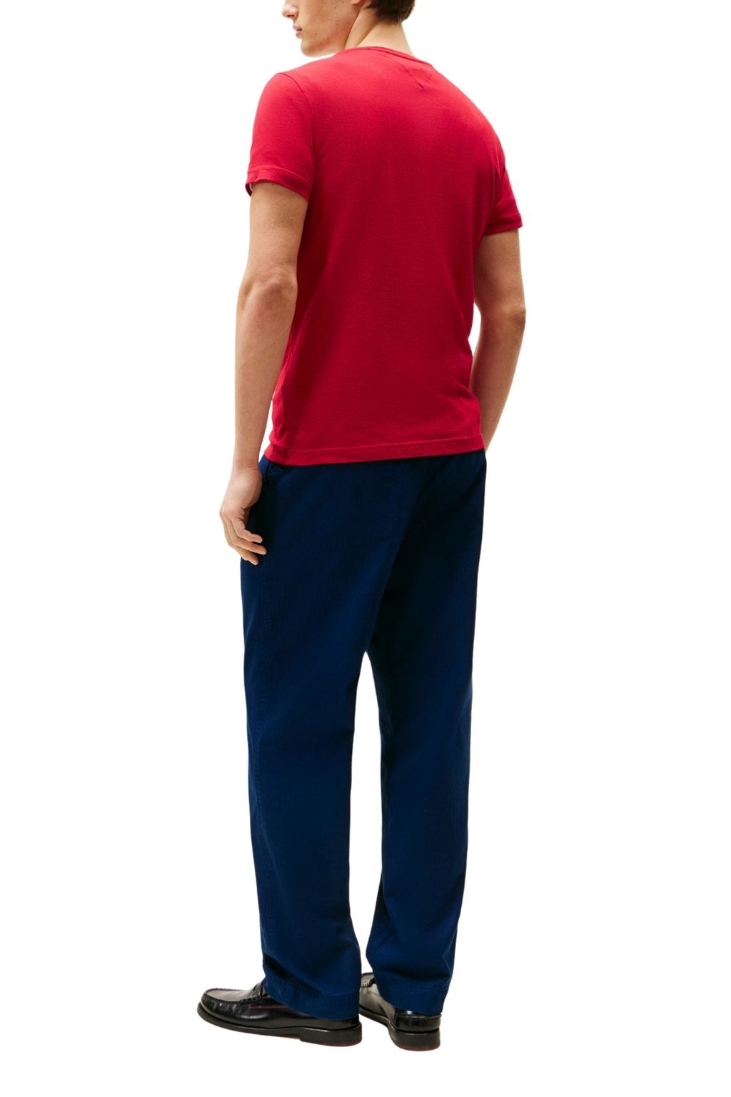 TOMMY HILFIGER - Men's stretch slim T-shirt with logo - Size XL-6