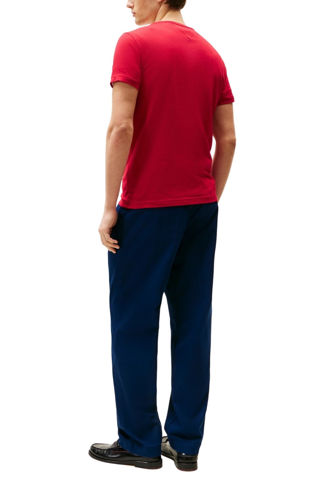 TOMMY HILFIGER - Men's stretch slim T-shirt with logo - Size XL-6