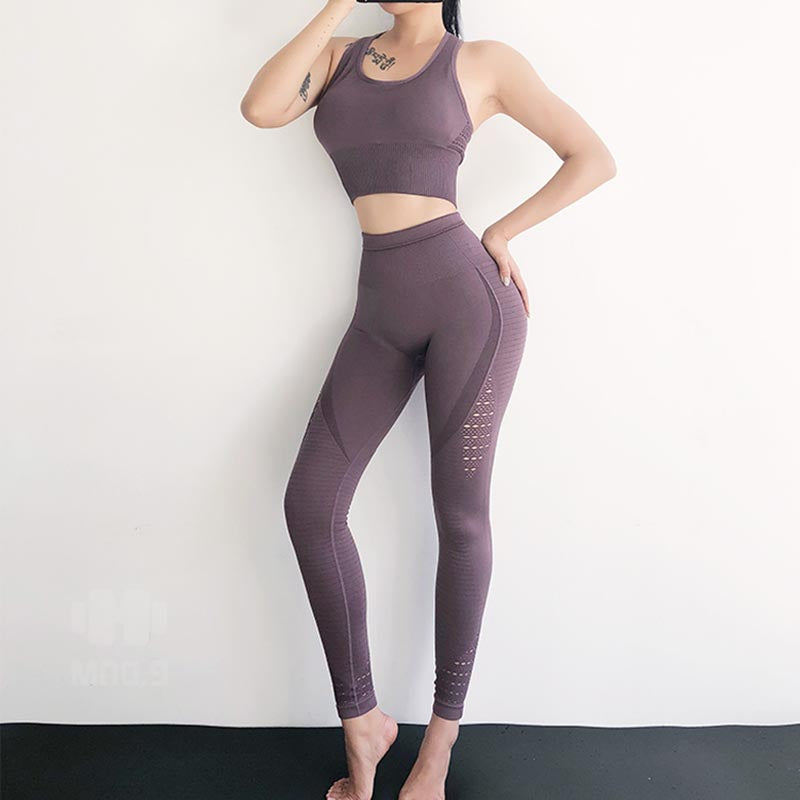 Naadloze 2-delige Yoga & Gym Set Dames – Sportkleding voor Vrouwen